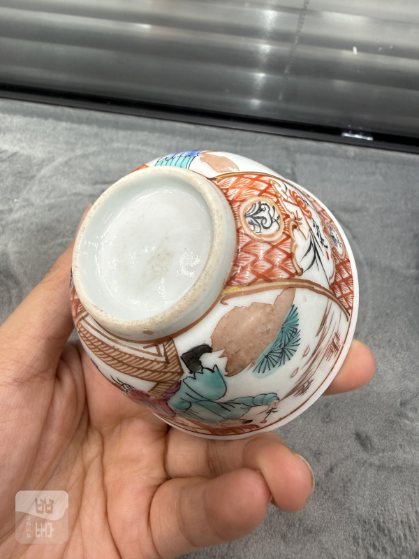 清乾隆广彩人物故事纹茶园 - 图10